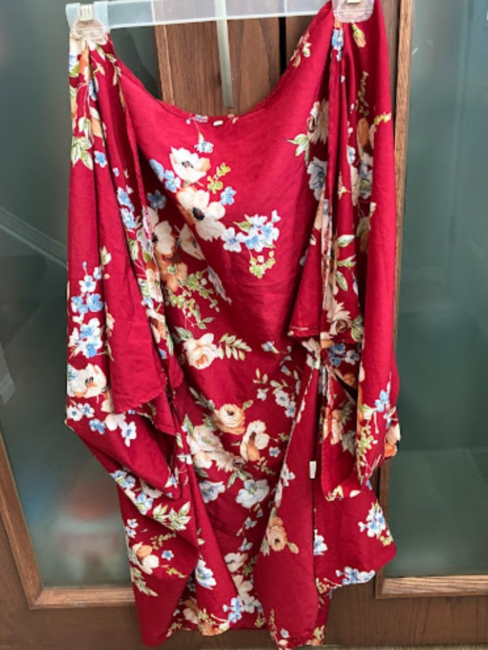 Floral Red Kimono